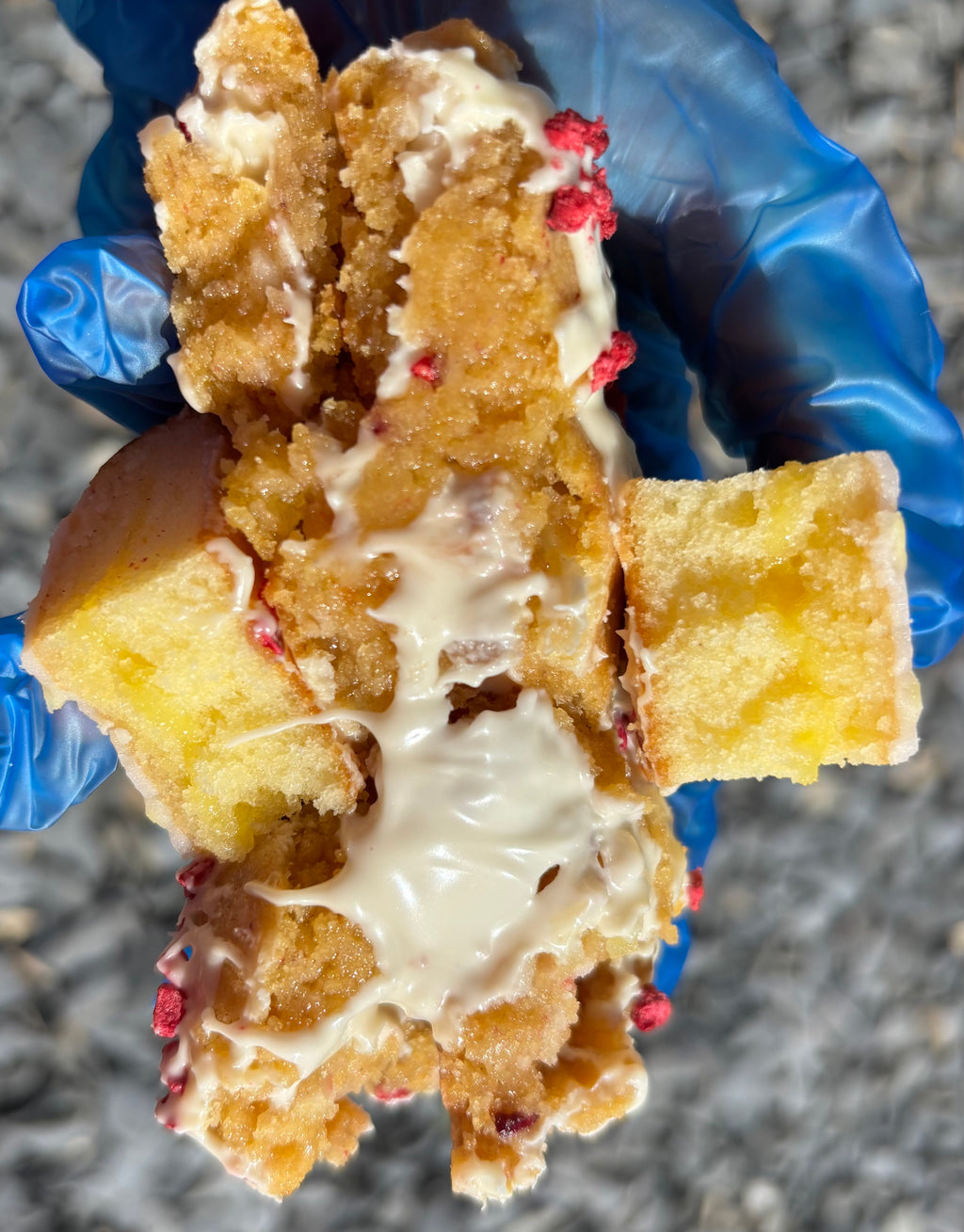 Lemon & Raspberry Stuffed Cookie