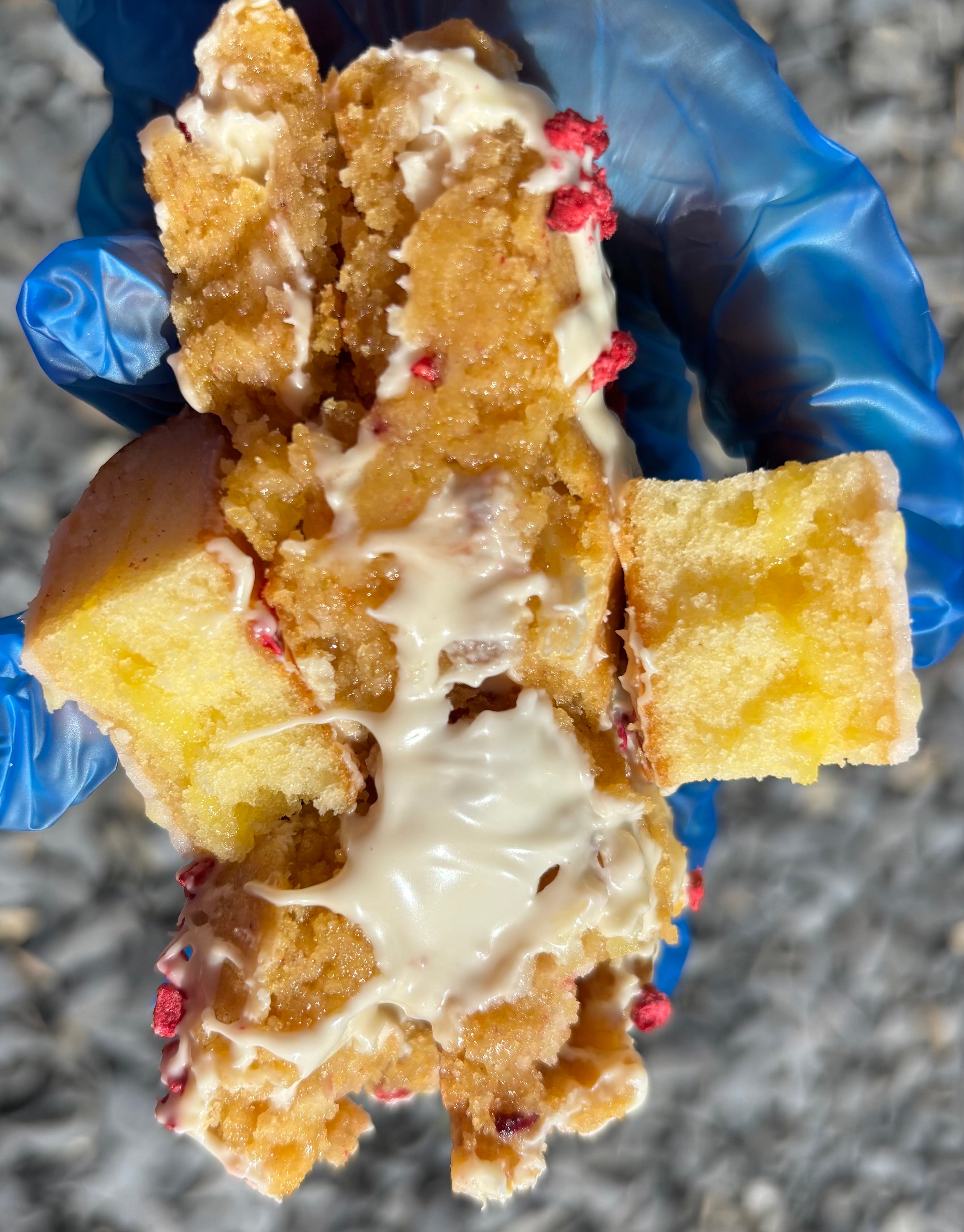 Lemon & Raspberry Stuffed Cookie
