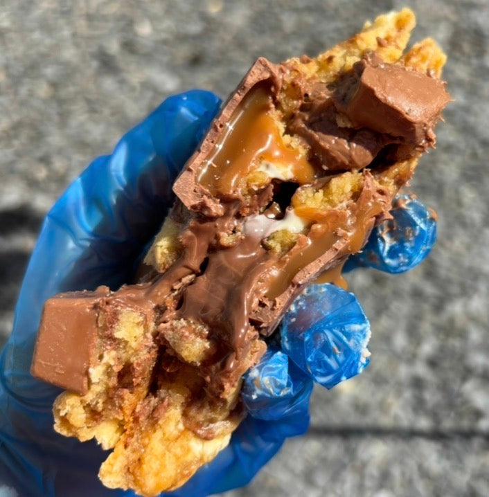 Munchies & Caramel Freddy Stuffed Cookie