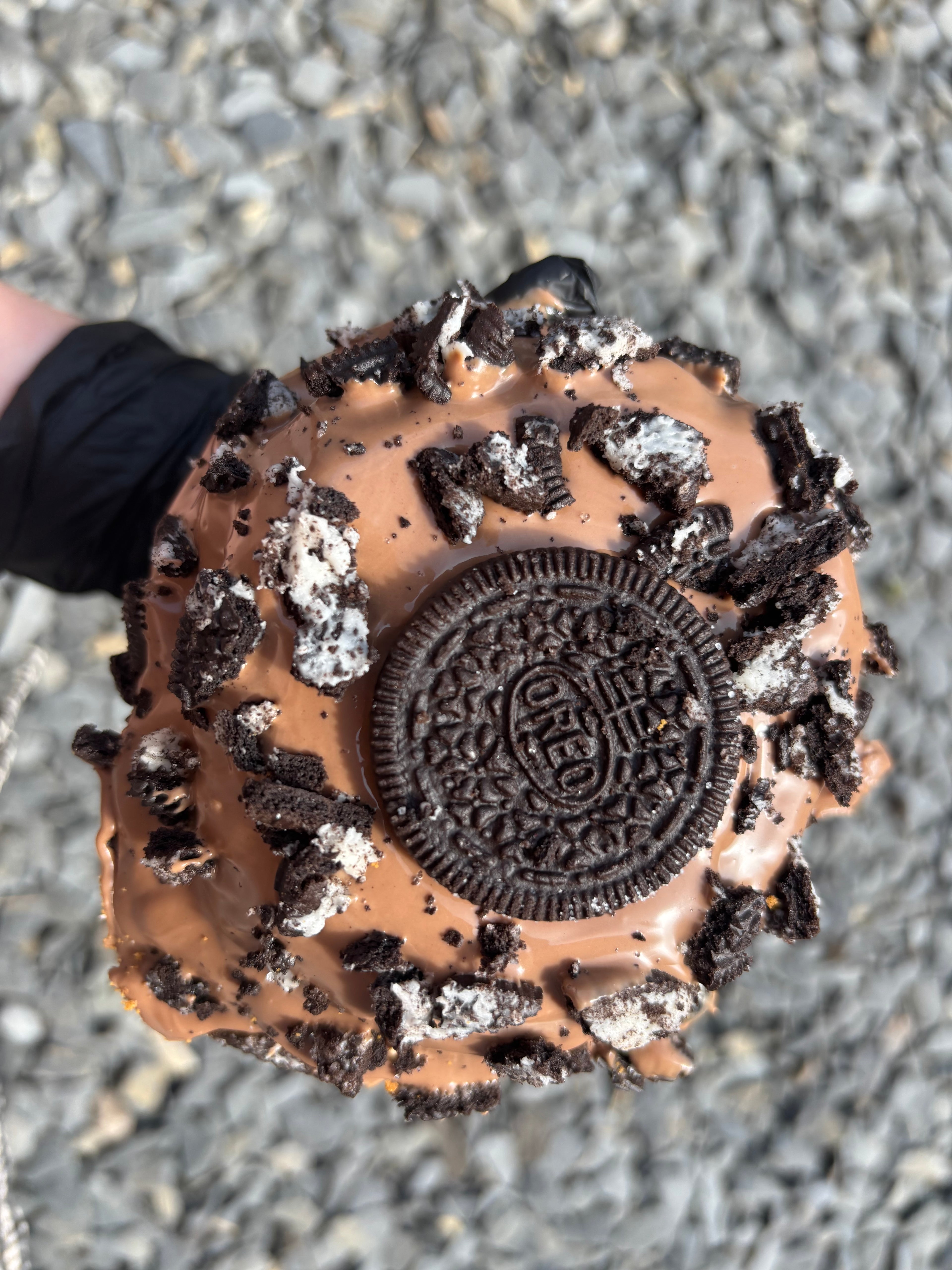 Oreo Doughnut Stuffed Cookie